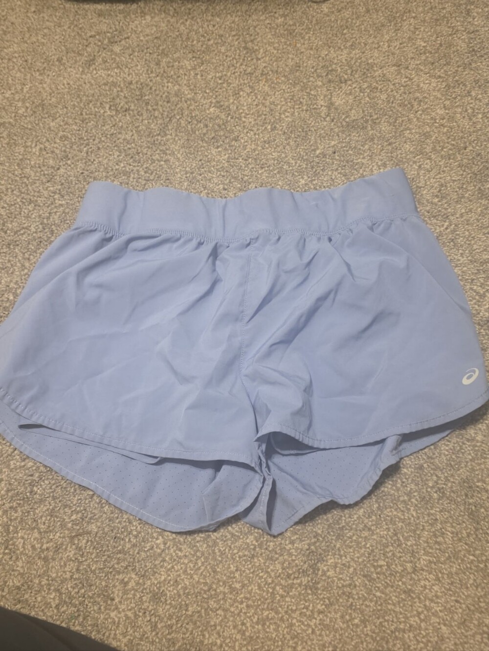 ASICS Women's Pale Blue Athletic Running Shorts